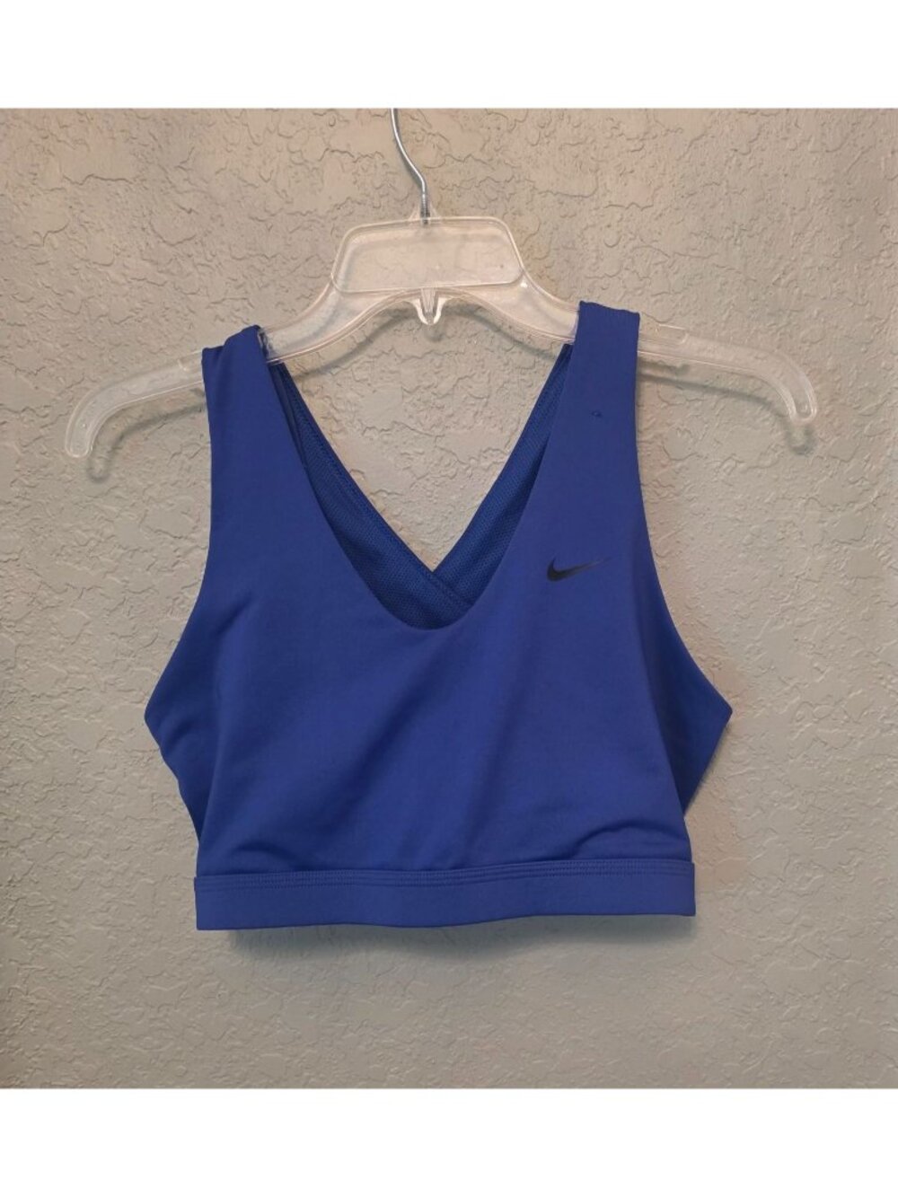 NIKE Cobalt Blue Strappy Unpadded Sports Bra L GUC